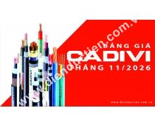 BẢNG GIÁ CADIVI THÁNG 11/2025