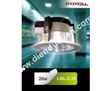 Đèn downlight âm trần Duhal nằm ngang LGL2.26