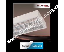 Máng đèn phản quang gắn nổi Duhal LDN240