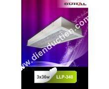 Máng đèn tán quang âm trần chụp Mica vân cát LLP 340